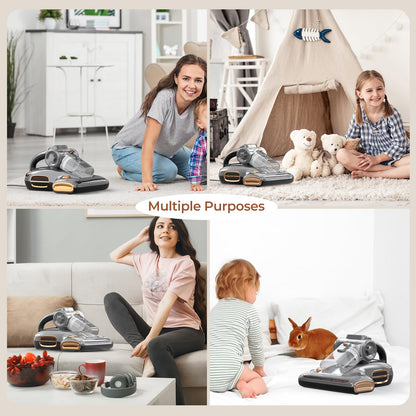 JIGOO T600 Milbensauger mit UV-Licht & Heissluft - 700W