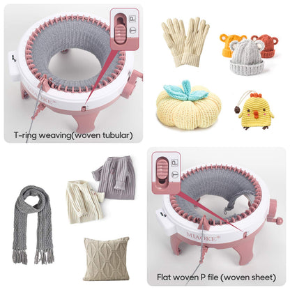 MIAOKE Express 48 Nadeln Rundstrickmaschine – grosse Grösse Doppelstrick