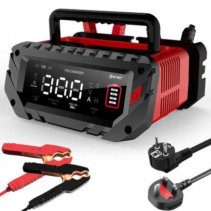 HTRC 30A Batterieladegerät 6V/12V/24V für Auto Motorrad
