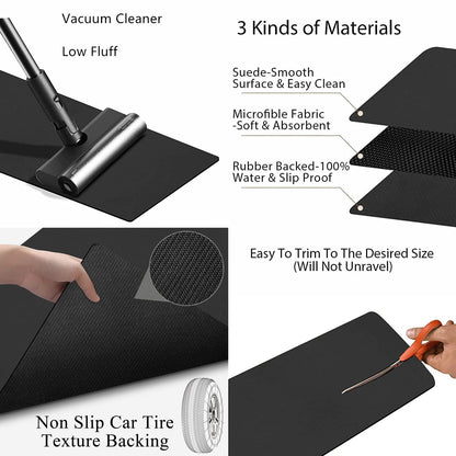 GOYLSER Anti-Rutsch Treppenmatten selbstklebend Schwarz 76x20cm 15 Stk.