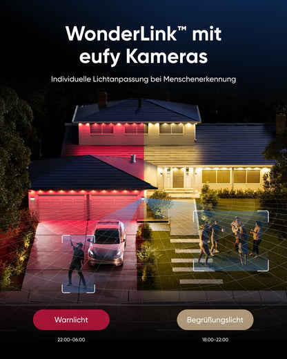 eufy E22 Festinstallierte Aussen-Lichterkette – Smart RGBWW 30m