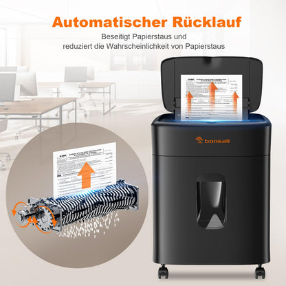 Bonsaii C231-D Aktenvernichter Mikroschnitt Auto-Feed 100 Blatt