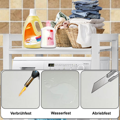 JXZ Waschmaschinenschrank Überbau - Höhenverstellbar, Weiss F