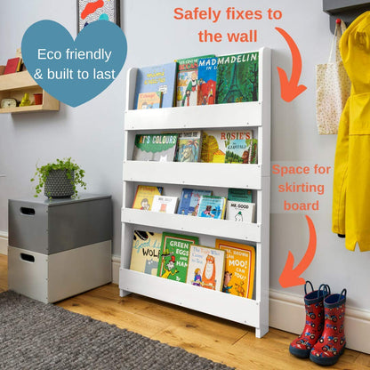 Tidy Books Das Original Montessori Kinder Bücherregal Weiss