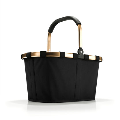 reisenthel carrybag frame light gold/black Einkaufskorb mit Aluminiumrahmen und umklappbarem Griff
