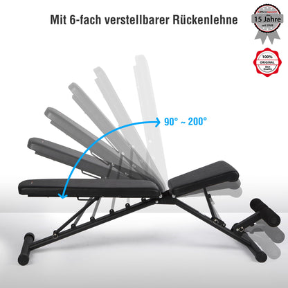 Ultrasport 331100000163 Hantelbank - Schwarz, 115 cm