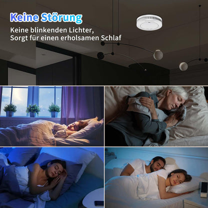 XINDUM Mini Rauchmelder SM01, 3er-Set mit 10-Jahres-Batterie