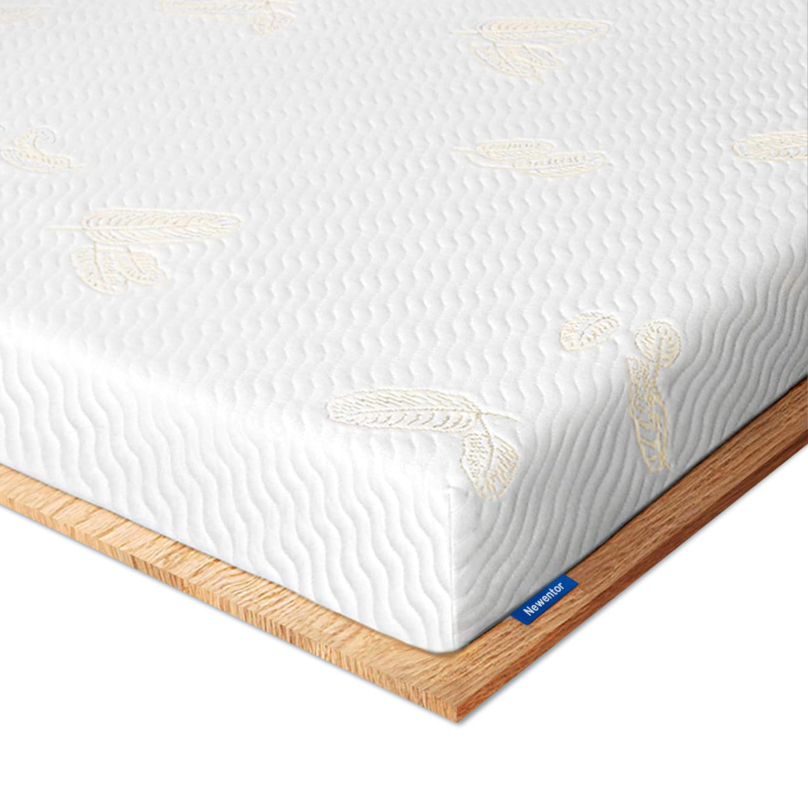 Newentor Matratzen Topper 180x200cm Kaltschaum H5/H6. Rechteckig, weiß. Erhöht Schlafkomfort und schützt die Matratze.