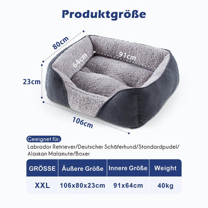 JOEJOY Hundebett XXL - Grosse Hunde, waschbar, Anti-Stress