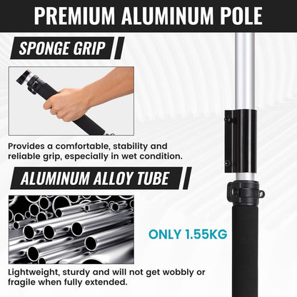 Makita 18V Teleskopstange 2.2M für Gartenschere – 180° drehbar