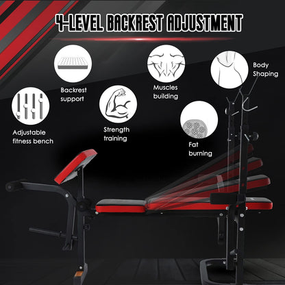 ISE Multifunktional Hantelbank Verstellbar Klappbar – Beincurler