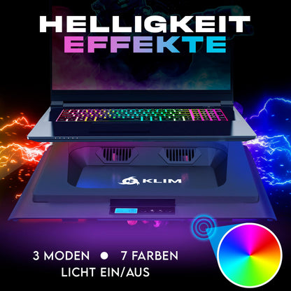 KLIM Everest Laptop-Kühler – Leistungsstarker Turbo-Lüfter
