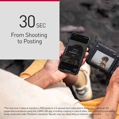 Panasonic Lumix DC-S9NE-K Spiegellose Kamera mit S-R1840E