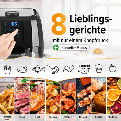 GOURMETmaxx XXL Heissluftfritteuse 9L - Digital