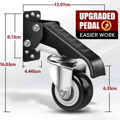 Yeabett Schwerlast Rollen versenkbar 270 kg, Werkbankrollen 4er-Set