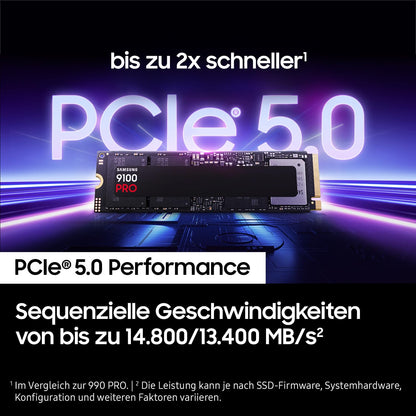 Samsung 9100 PRO NVMe M.2 SSD - 1TB PCIe 5.0 MZ-VAP1T0BW