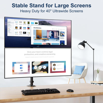 STANDOPIA Monitorhalterung 2 Monitore - 17-40 Zoll Bildschirme