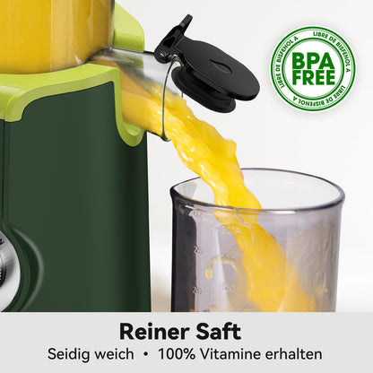 LINKChef Slow Juicer Kaltentsafter für Obst & Gemüse – Grün
