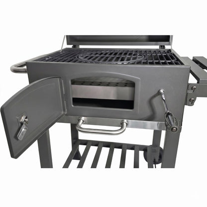 ACTIVA Angular Guss Holzkohlegrill mit Gusseisenrost und Abdeckhaube