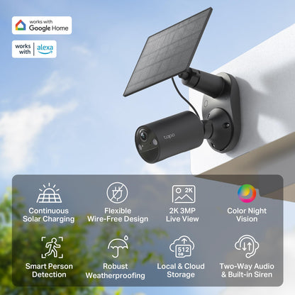 Tapo C411 KIT 2K Solar Überwachungskamera für aussen mit Akku