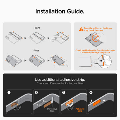 Spigen Tough Armor Pro MagFit Hülle für Galaxy Z Fold 7 - Metal Slate