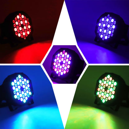 U'King LED Par Strahler RGB 4er Set Bühnenlicht mit Fernbedienung