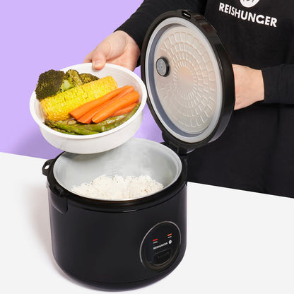 REISHUNGER Reiskocher & Dampfgarer 1.8L - Keramik Schwarz