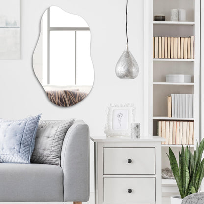 Muzilife Asymmetrischer Wandspiegel Rahmenlos 50x85cm