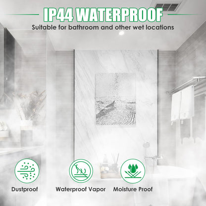 ALUSSO LED Einbaustrahler Flach Dimmbar IP65 Schwarz 7W – 6er Set