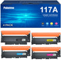 Palmtree 117A Toner Set 4er-Pack kompatibel für HP Color Laser Drucker in Schwarz, Cyan, Gelb, Magenta