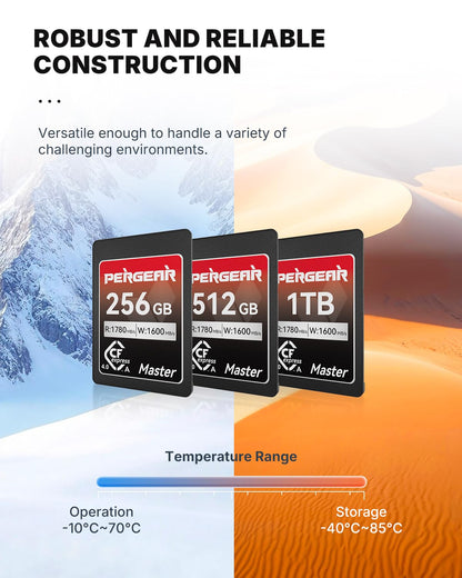 Pergear CFexpress 4.0 Typ A Master Series Speicherkarte - 512GB