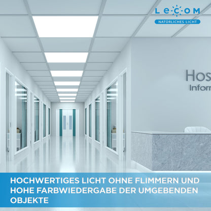 LEDLux LED Panel 62x62 Rasterleuchte - Neutralweiss 4000K