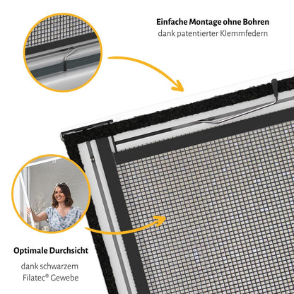 empasa MASTER SLIM XL Fliegengitter Selbstbausatz – 130x220cm