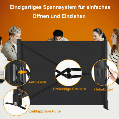 Beamer Leinwand mit Ständer tragbar – 50 Zoll 4:3 Matt