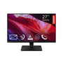 Lenovo L27qe 27 Zoll QHD Monitor, IPS, 100 Hz, Raven schwarz mit entspiegeltem Display und schmalen Rändern