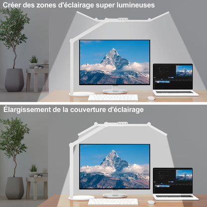 LED Schreibtischlampe 24W Dimmbar 72cm - Tageslicht mit Sockel