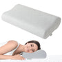 EcoSchlaf Orthopädisches Nackenstützkissen aus Memory Foam, Grau, ergonomische Form