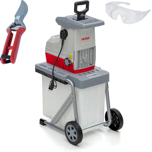 IKRA ILH 3000 A Elektro-Gartenhäcksler Walzenhäcksler