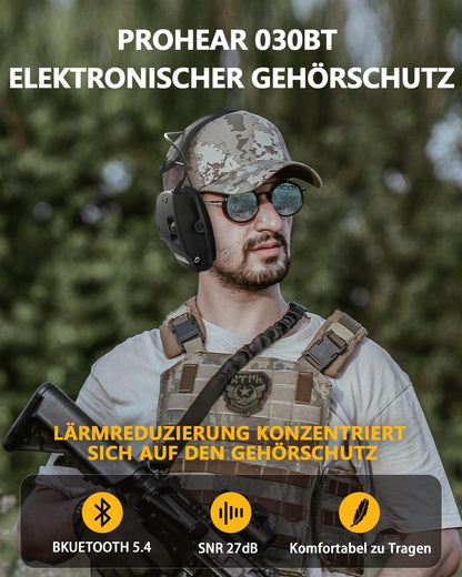 PROHEAR 030 Elektronischer Schiess-Gehörschutz Bluetooth 5.4
