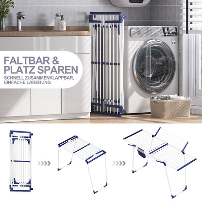 SYKIARIOL Stand-Flügelwäschetrockner – Ausziehbar & Klappbar