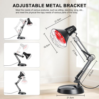 Cozion Infrarotlichtlampe 150W - Rotlicht Wärmelampe für Zuhause