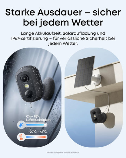 eufy Security eufyCam C35 kabellose Überwachungskamera innen aussen
