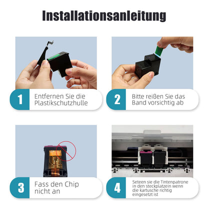 Oeggoink Druckerpatronen Set für Canon PG-510 CL-511, Schwarz + Farbe