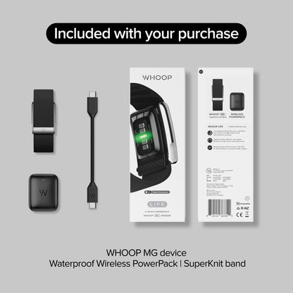 WHOOP Life MG Gesundheits- und Fitness-Tracker, 12 Monate Mitglieds