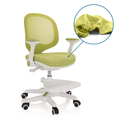 hjh OFFICE 736414 Kinder Schreibtischstuhl Kid Ergo Grün/Weiss