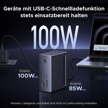 UGREEN Revodok Pro Docking Station mit M.2 NVMe Gehäuse, USB-C Hub