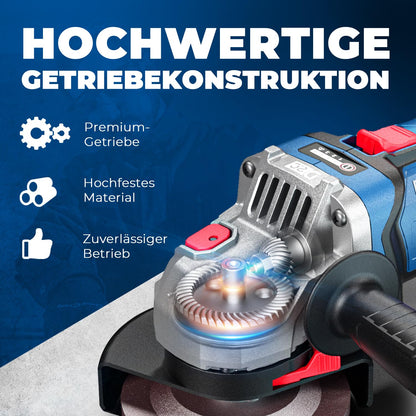 DongCheng Akku-Winkelschleifer 18V, 125 mm, bürstenlos, inkl. Akku