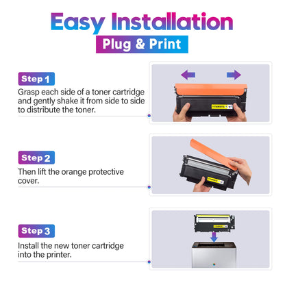 ONLYU 117A Toner Set kompatibel für HP Color Laser MFP 179fwg
