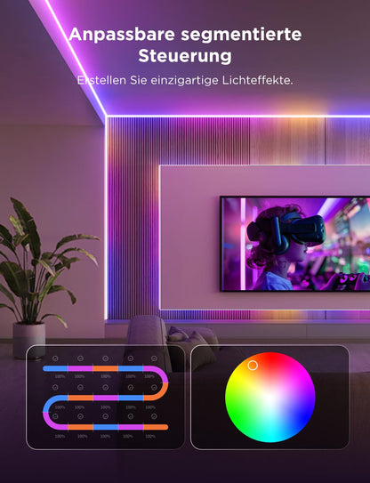 Govee COB Strip Light Pro Smart LED Streifen 5m RGBIC Warmweiss