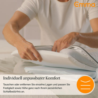 Emma Premium Stützkissen 80x40 – Ergonomisches Nackenkissen